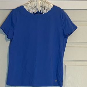 ⭐️NWT Anne Klein sport Scalloped Neckline Top⭐️